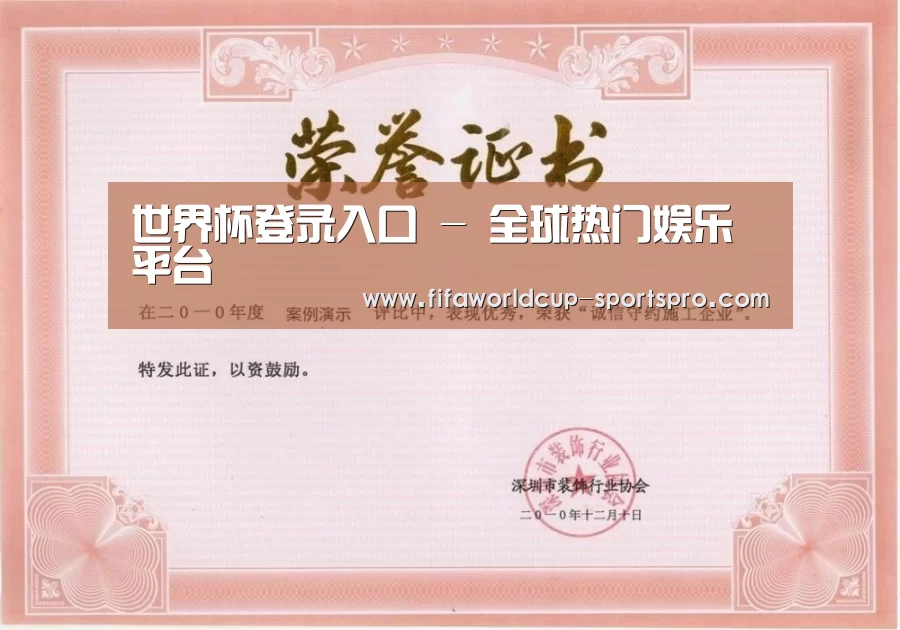 荣誉证书二